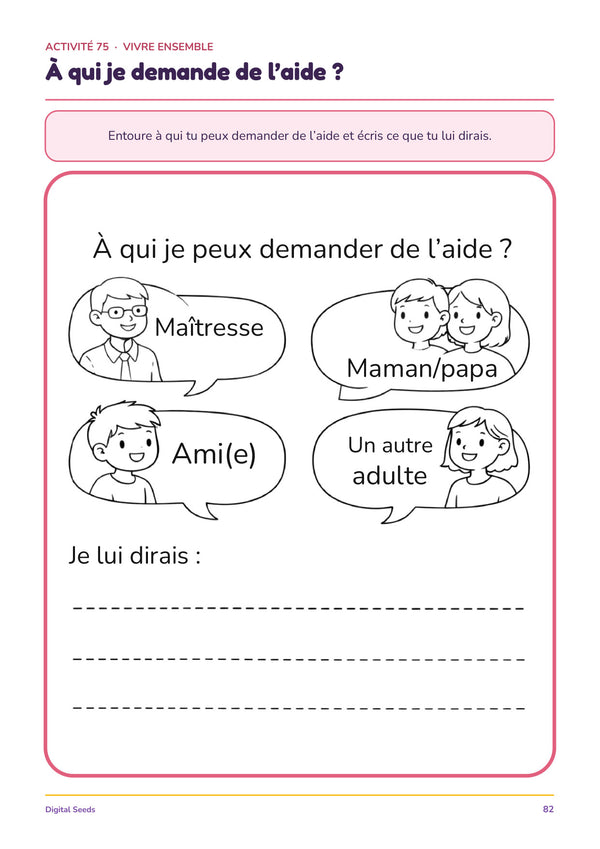 À qui je demande de l’aide ?