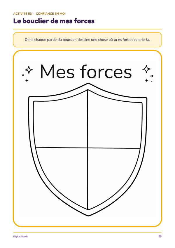 Le bouclier de mes forces